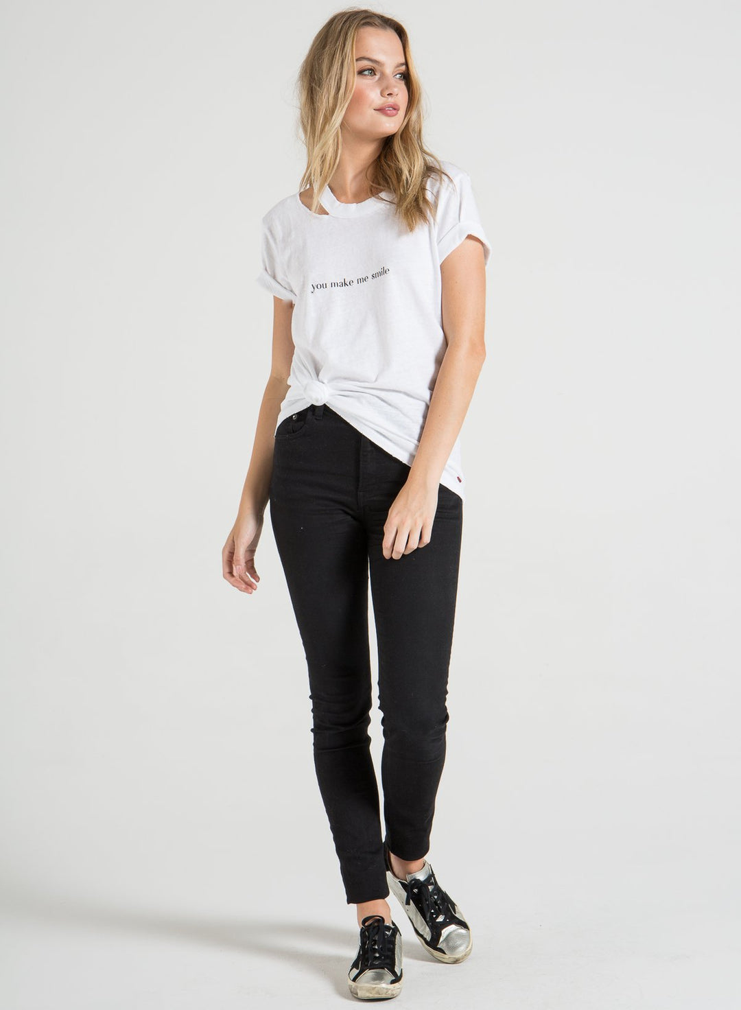 n:PHILANTHROPY - Zander Tee You Make Me Smile White