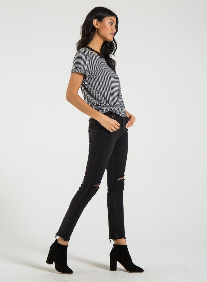 PHILANTHROPY- Zander-Tee Raggedy Blue Stripe