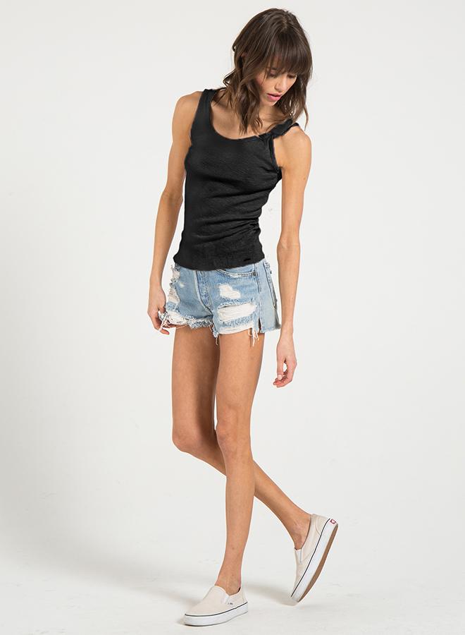 PHILANTHROPY- Felicity Tank Black Cat