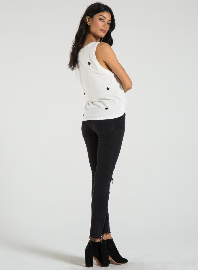PHILANTHROPY- Lola Vneck Star Embroidery Cloud