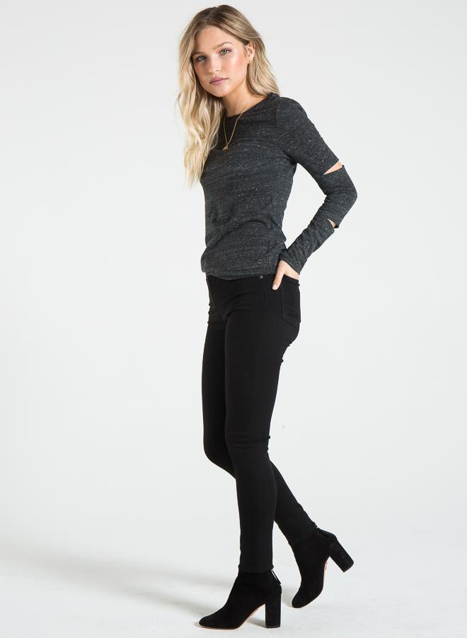 PHILANTHROPY- Theo-Long Sleeve Charcoal