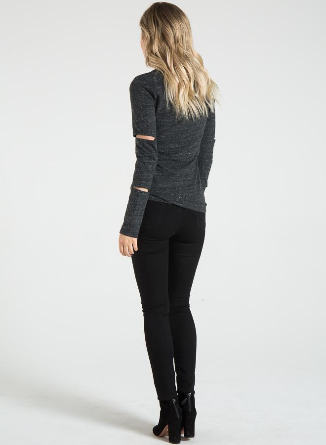 PHILANTHROPY- Theo-Long Sleeve Charcoal