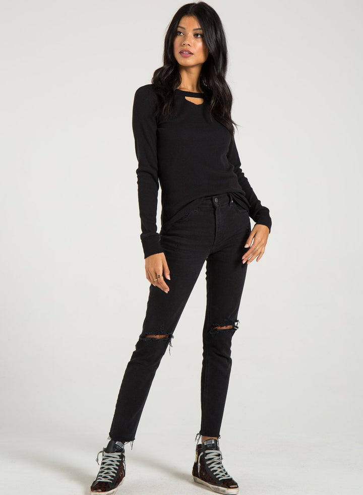 PHILANTHROPY- Dash-Long Sleeve Black Cat