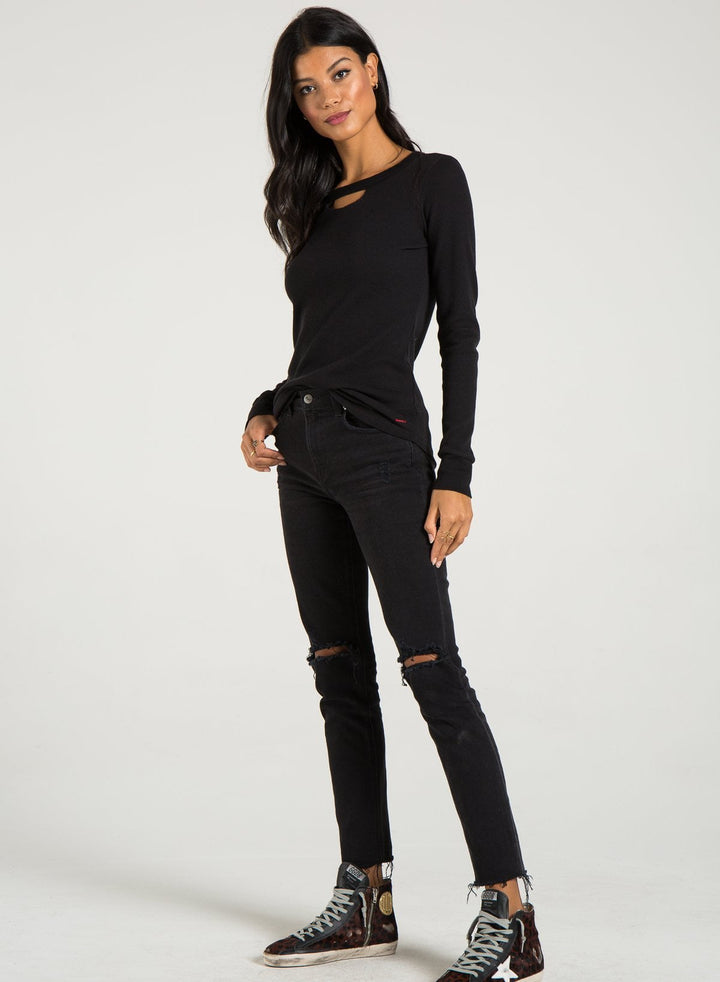 PHILANTHROPY- Dash-Long Sleeve Black Cat