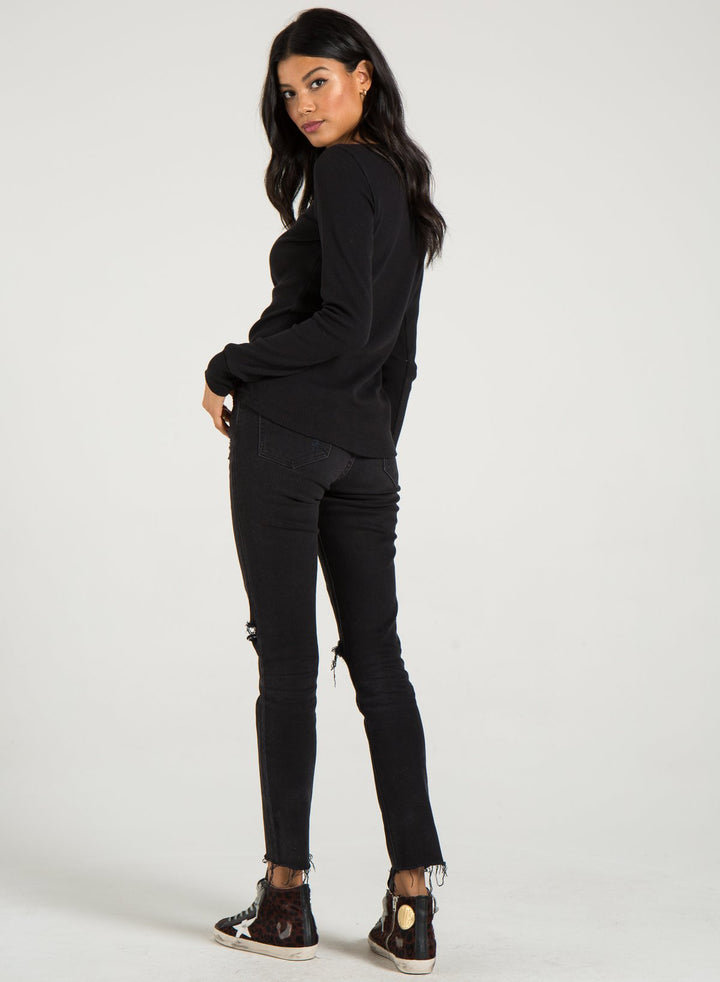 PHILANTHROPY- Dash-Long Sleeve Black Cat