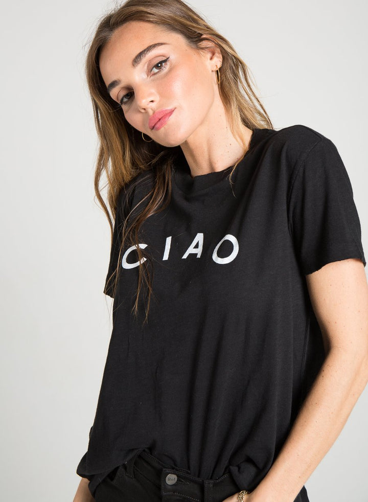 PHILANTHROPY - Shanghai Graphic Tee Shirt in Black Cat