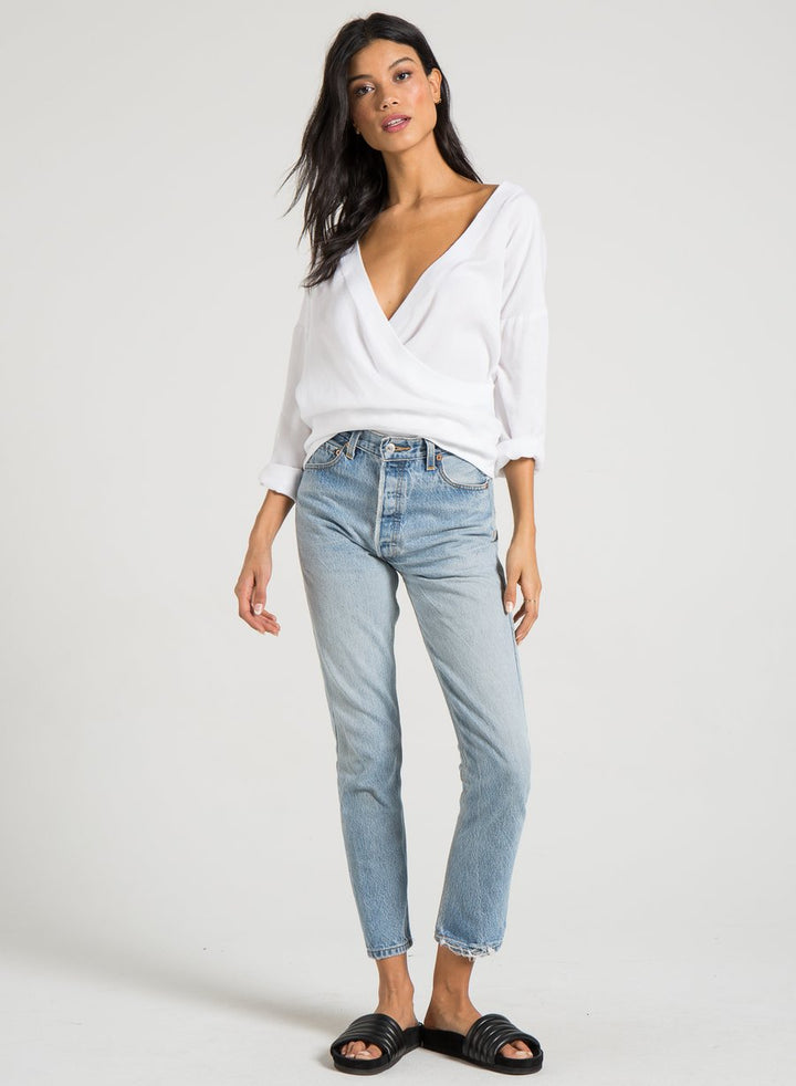 PHILANTHROPY - Two Top Reversible in White
