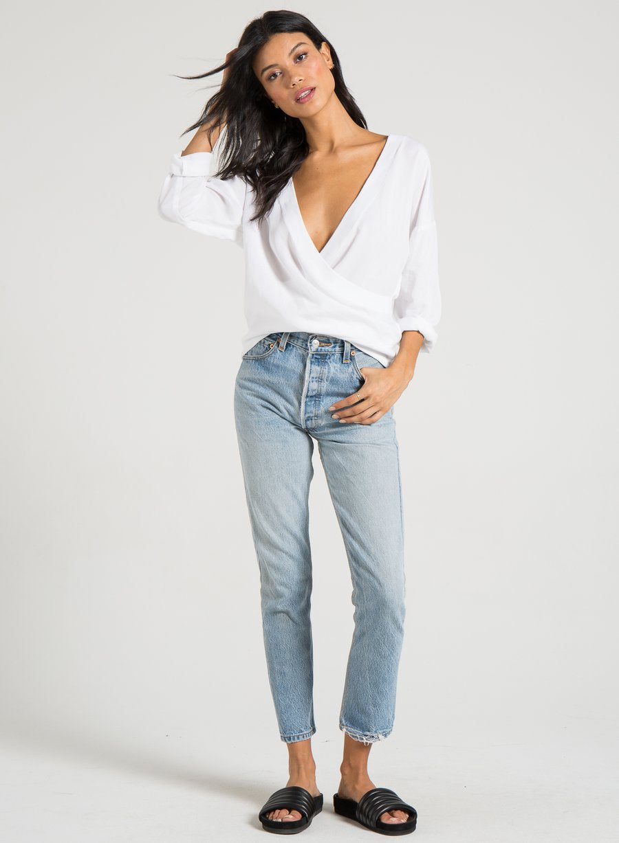PHILANTHROPY - Two Top Reversible in White
