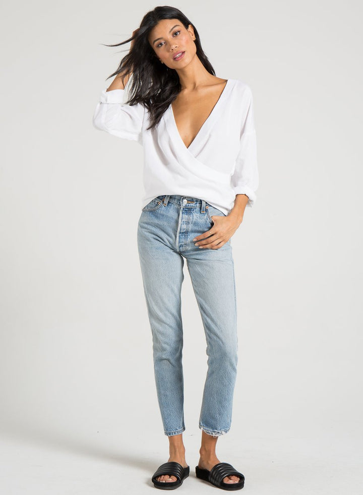 PHILANTHROPY - Two Top Reversible in White