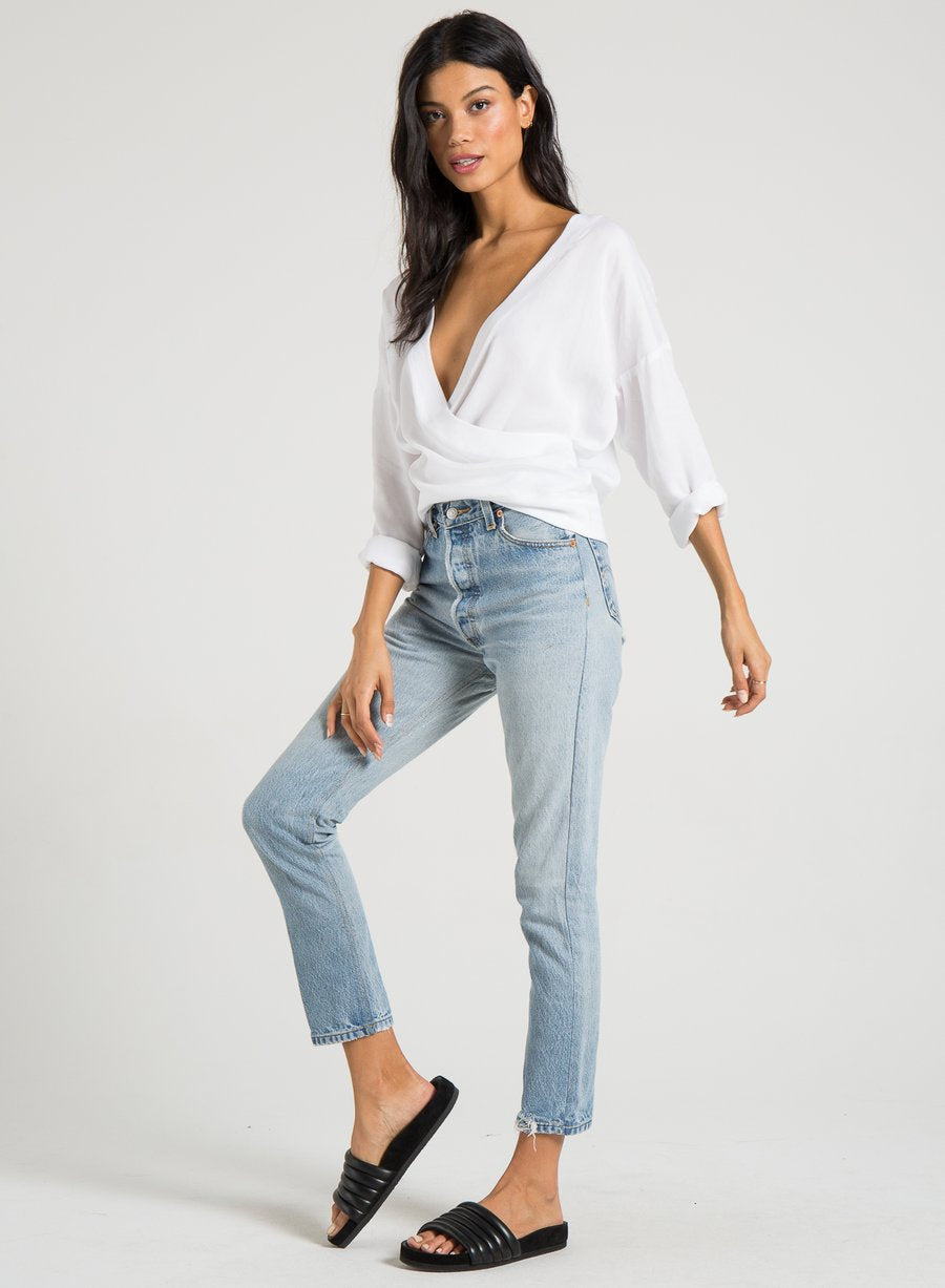 PHILANTHROPY - Two Top Reversible in White