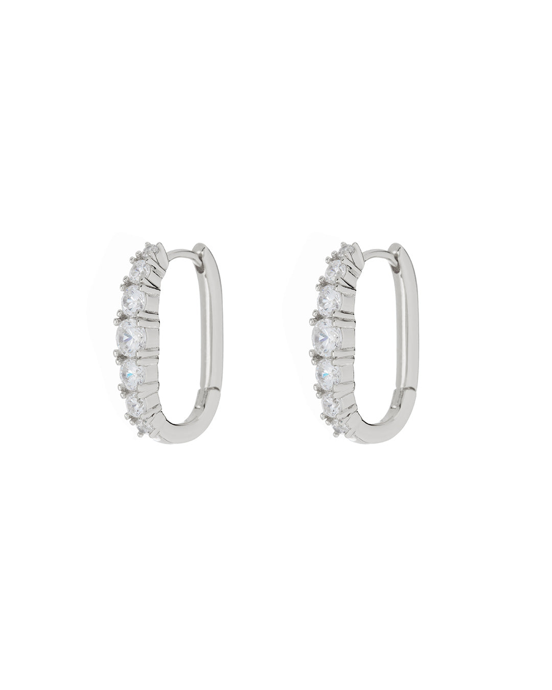 LUV AJ - Tai Diamonte Huggies in Silver