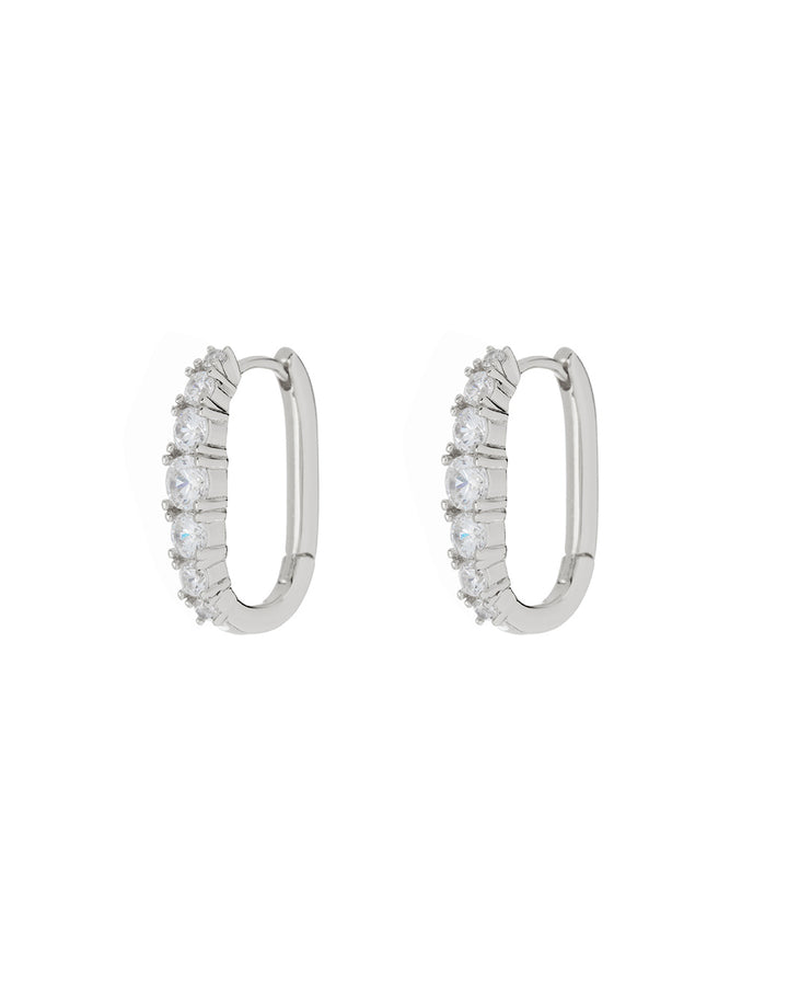 LUV AJ - Tai Diamonte Huggies in Silver