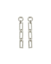 LUV AJ - The Mini Chain Link Studs in Silver