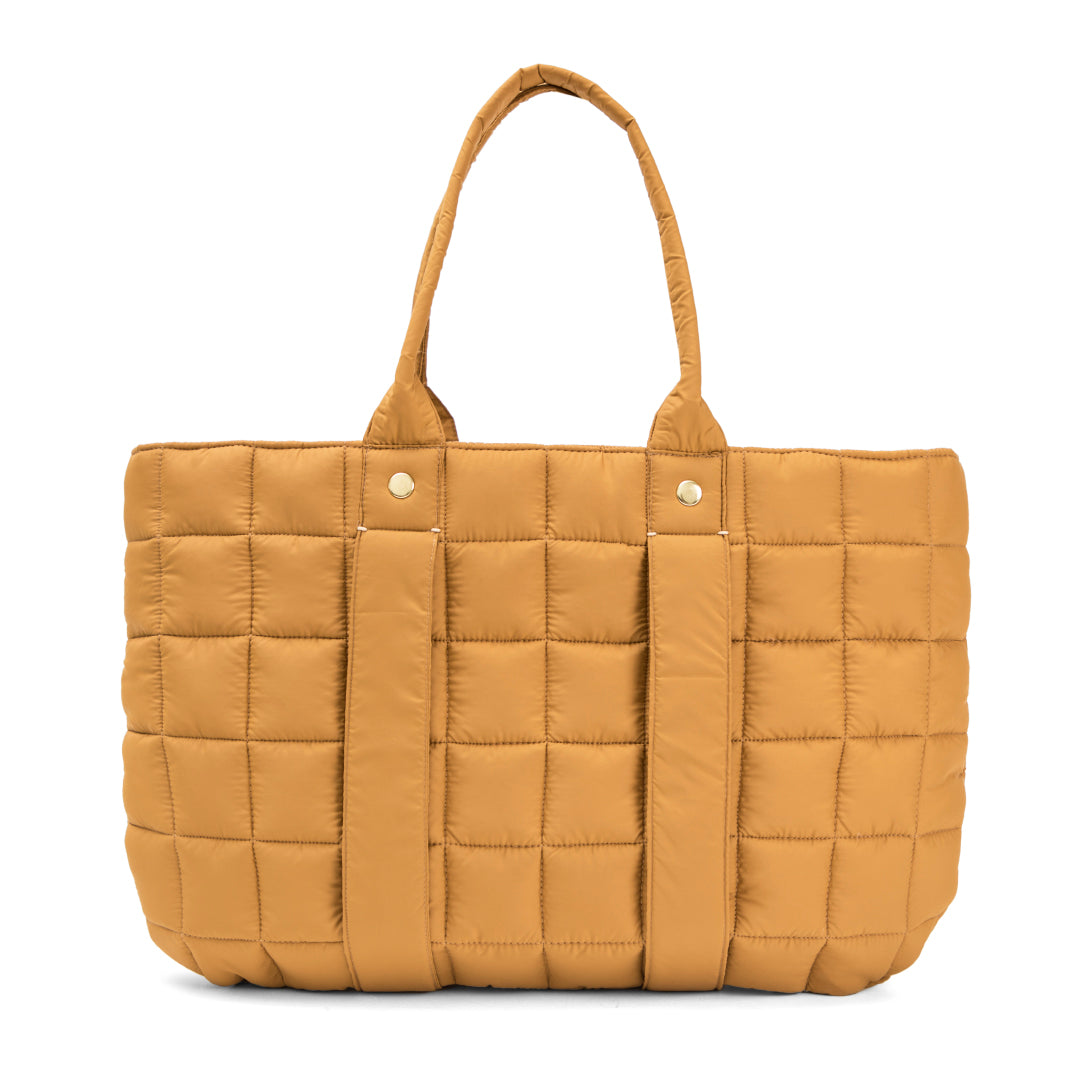 Clare V. - Tropezienne 8" in Mustard Quilted Puffer