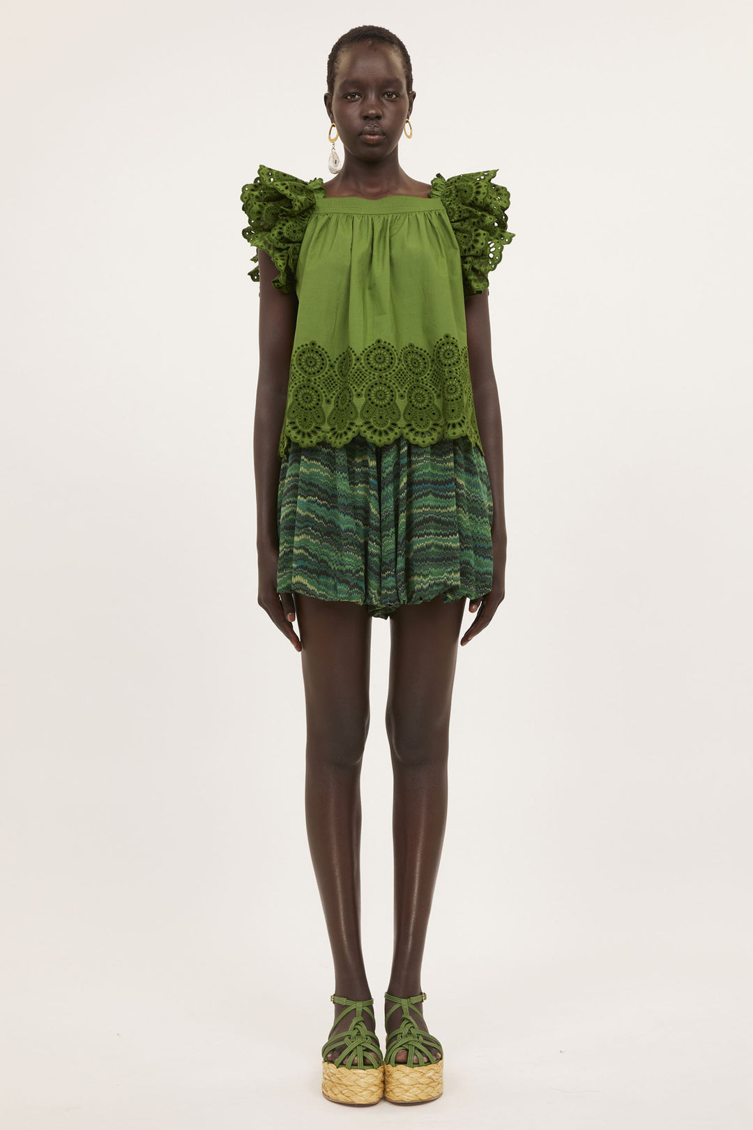 Ulla Johnson - Alina Short in Peacock Shorts