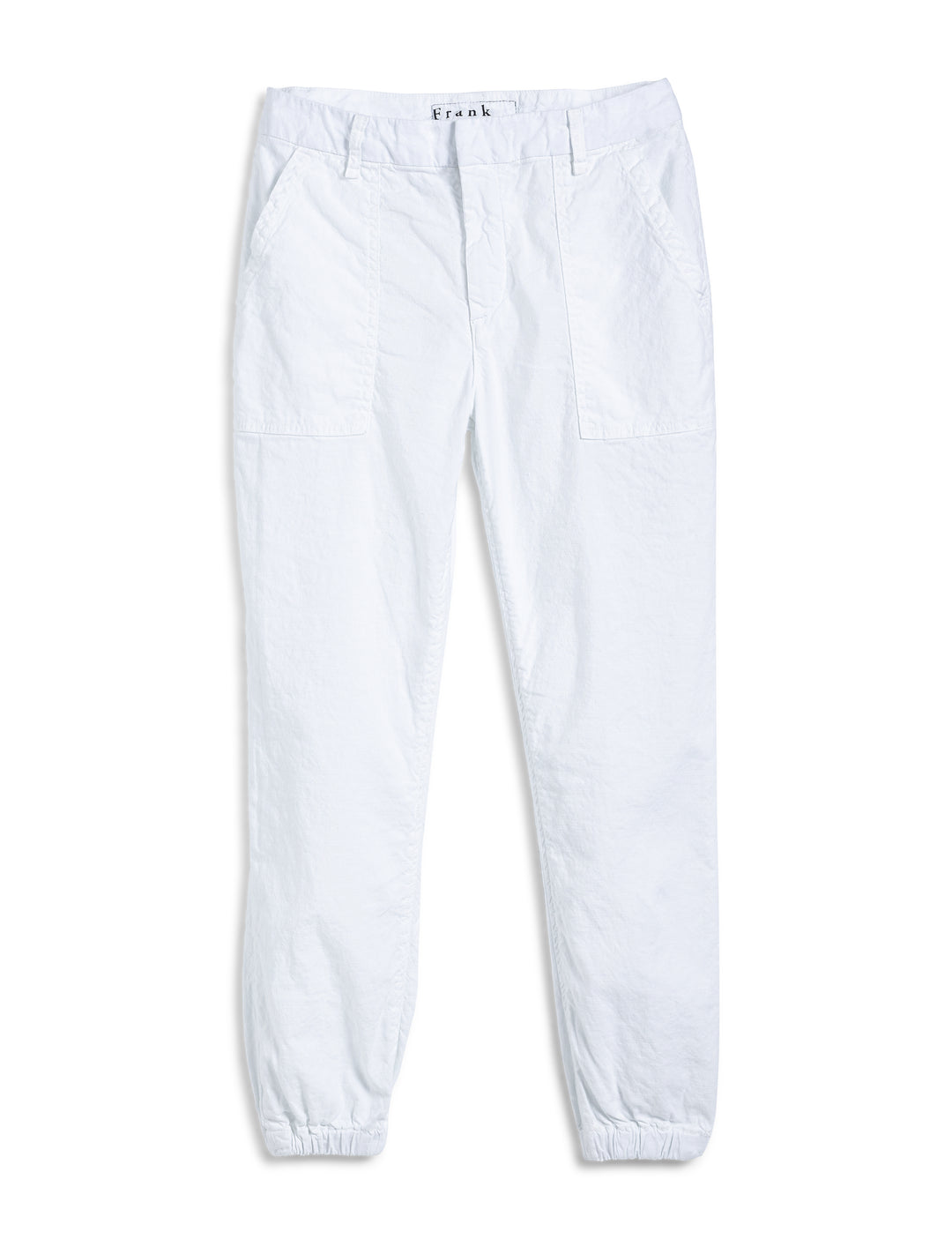 Frank & Eileen - Jameson Jogger in White Performance Linen