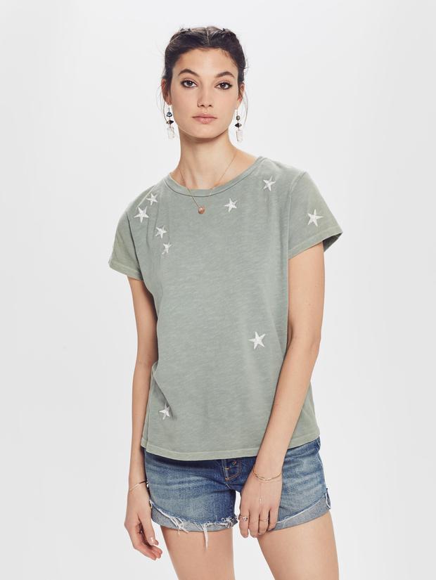 Mother Denim - The Boxy Goodie Goodie T-Shirt in Army