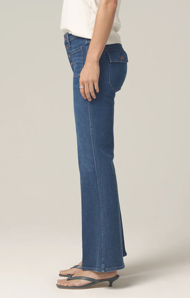 Citizens of Humanity - Maisie Patch Pocket Flare Jeans in Zenith