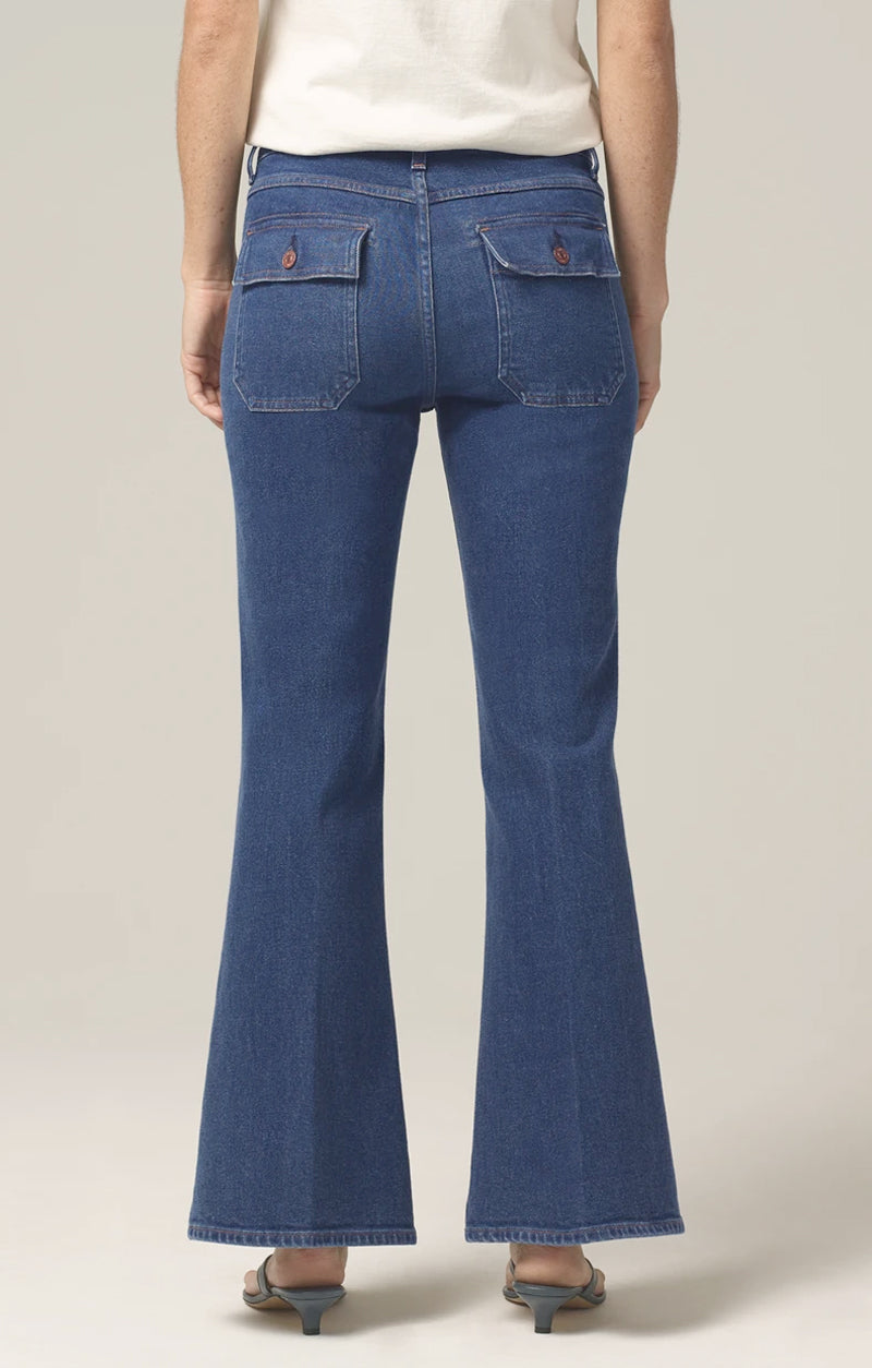 Citizens of Humanity - Maisie Patch Pocket Flare Jeans in Zenith