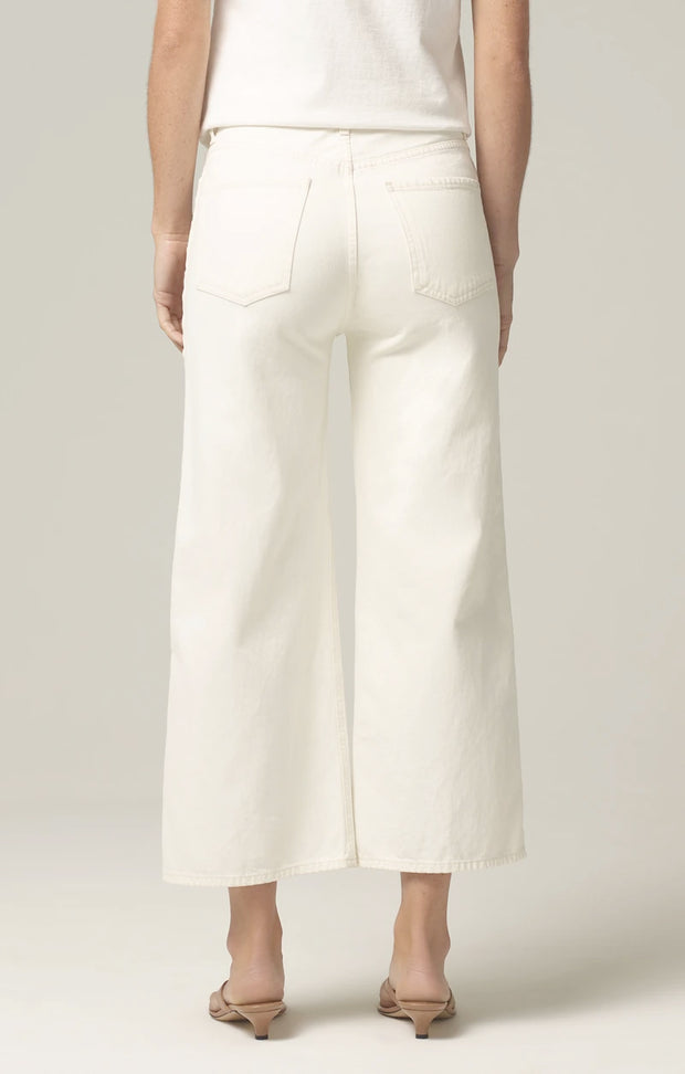 Citizens of Humanity - Sacha Wide Leg Pants with Side Braid in White Willow