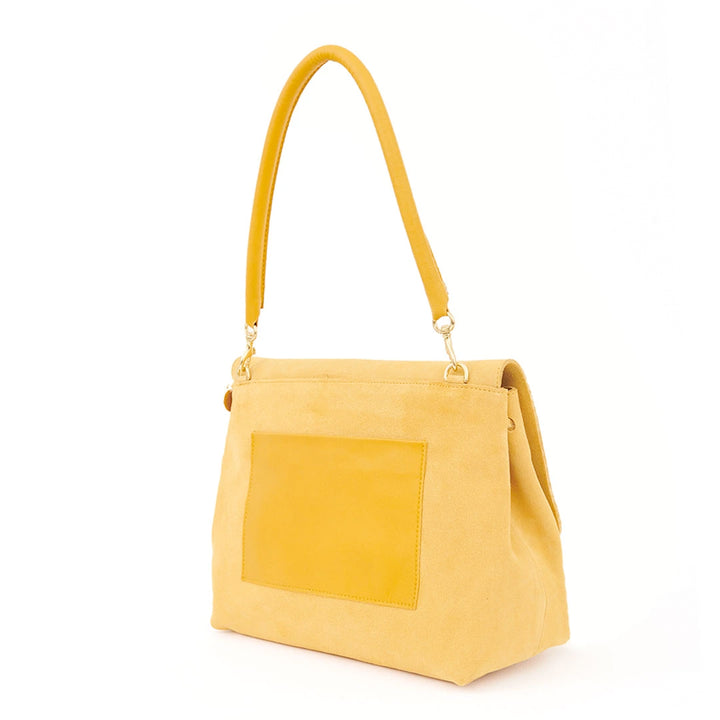Clare V. - Helene Flap Shoulder Bag in Safari Suede