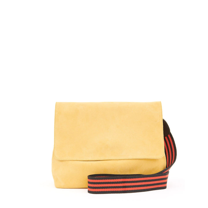 Clare V. - Helene Flap Shoulder Bag in Safari Suede