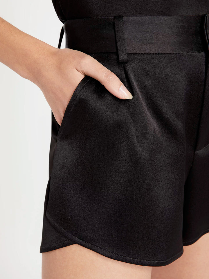 Alice + Olivia - Alden High-Waisted Butterfly Short in Black