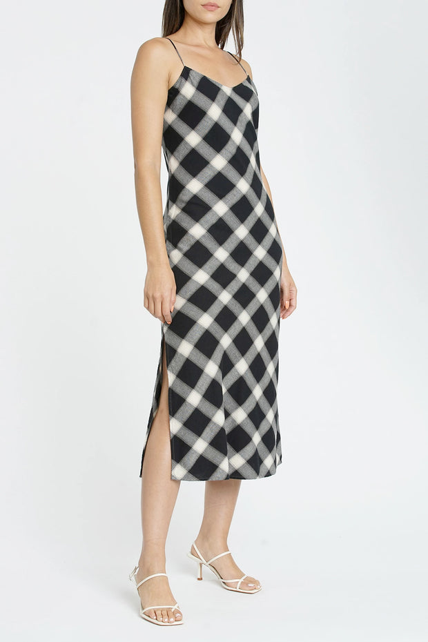 Pistola - Mari Slip Dress with Side Slit in Saffron