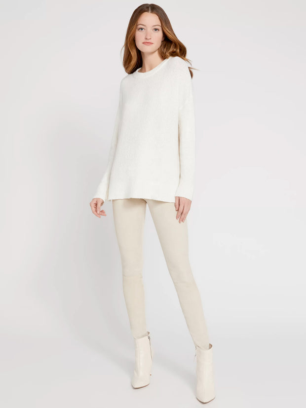 Alice + Olivia - Denise Pullover w Side Slits Soft White