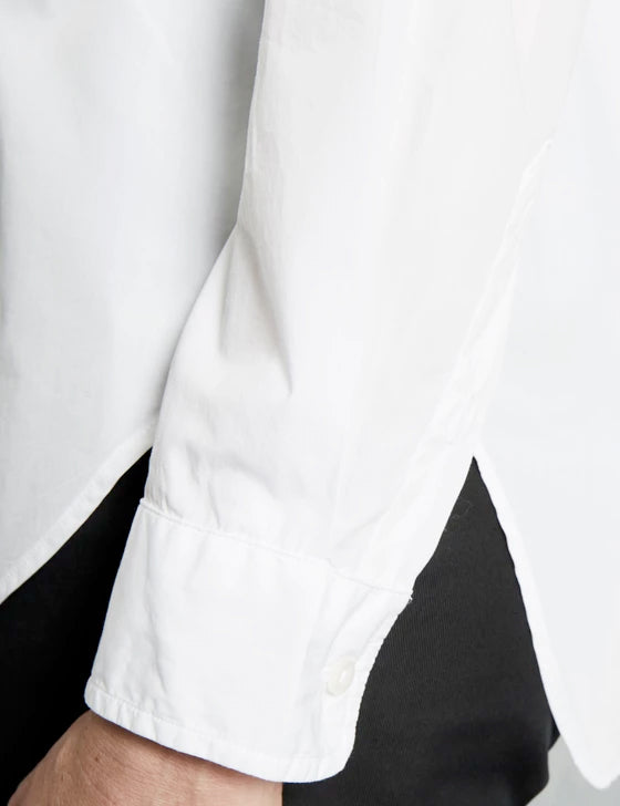 Frank & Eileen - Women L/S Button Down Shirt in White Poplin