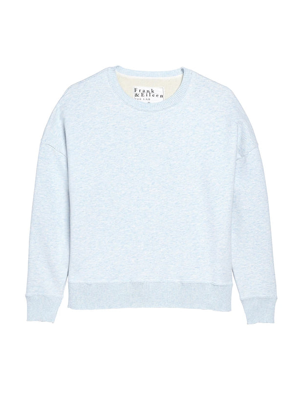 Frank & Eileen - Ribbed Knit Pullover in Archie Blue Melange