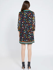 Alice + Olivia - Lalita Collared Blouson Sleeve Dress in Botanical Ditsy