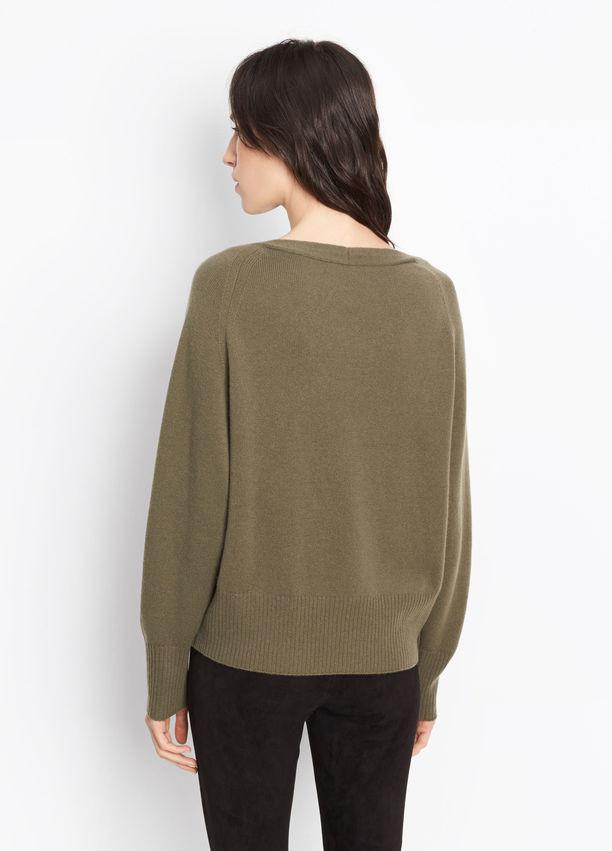 Vince - Cashmere Boat Neck Olivewood