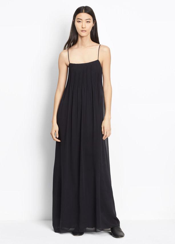 Vince - Pintuck Maxi Dress Black