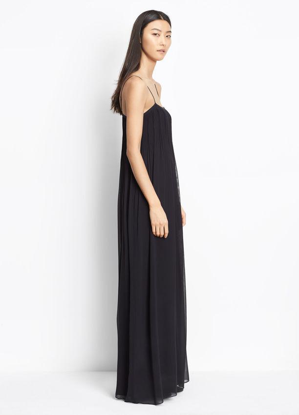 Vince - Pintuck Maxi Dress Black