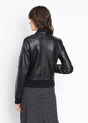 Vince - Leather Bomber