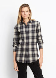 Vince - Tartan Plaid Oversized Button Down