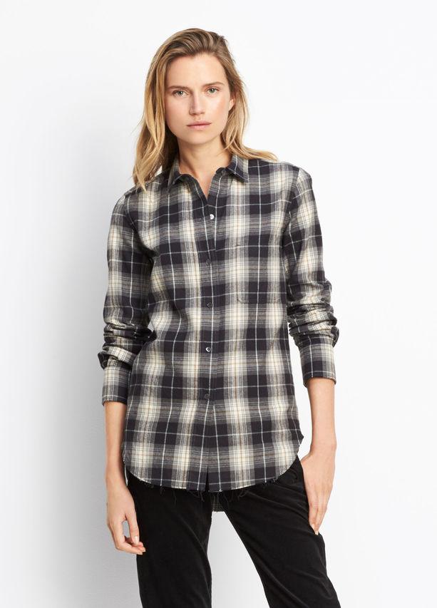 Vince - Tartan Plaid Oversized Button Down