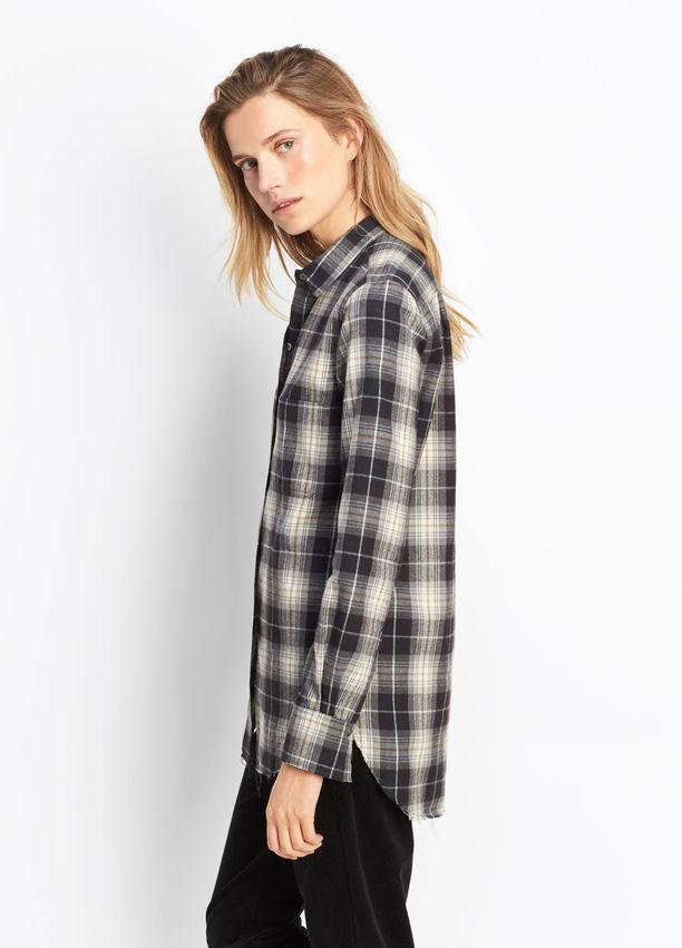 Vince - Tartan Plaid Oversized Button Down