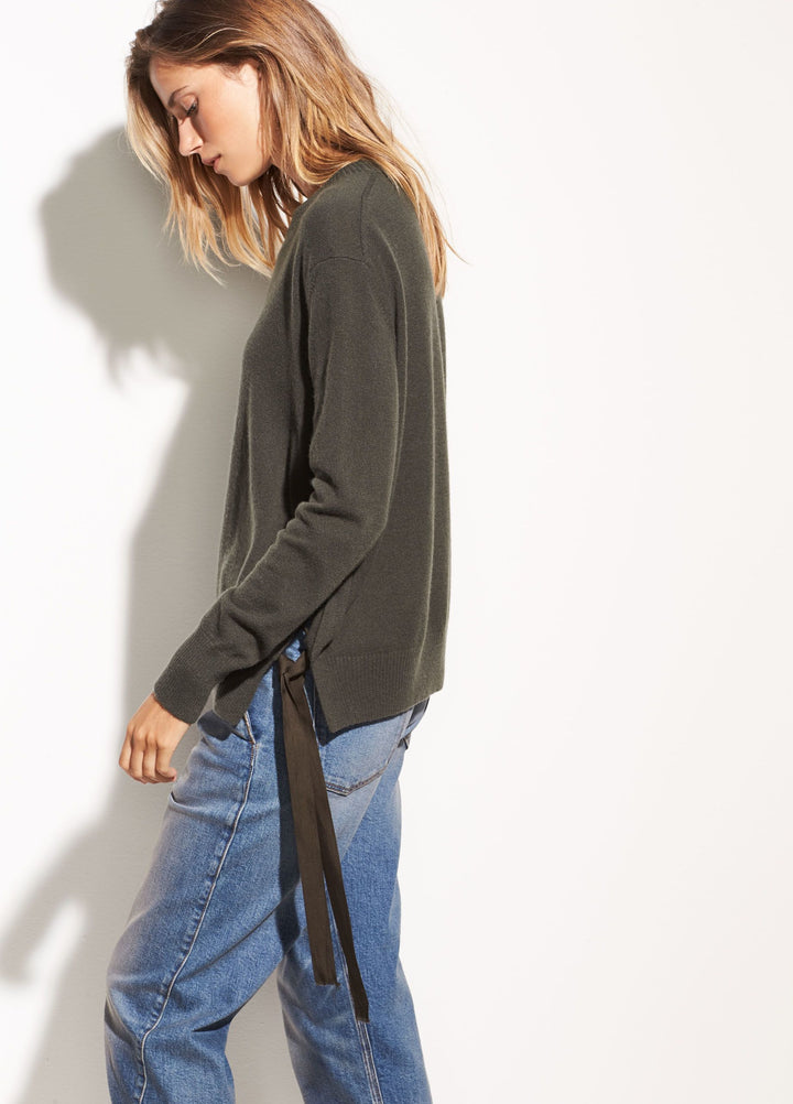 Vince - Side Tie Cashmere Crew