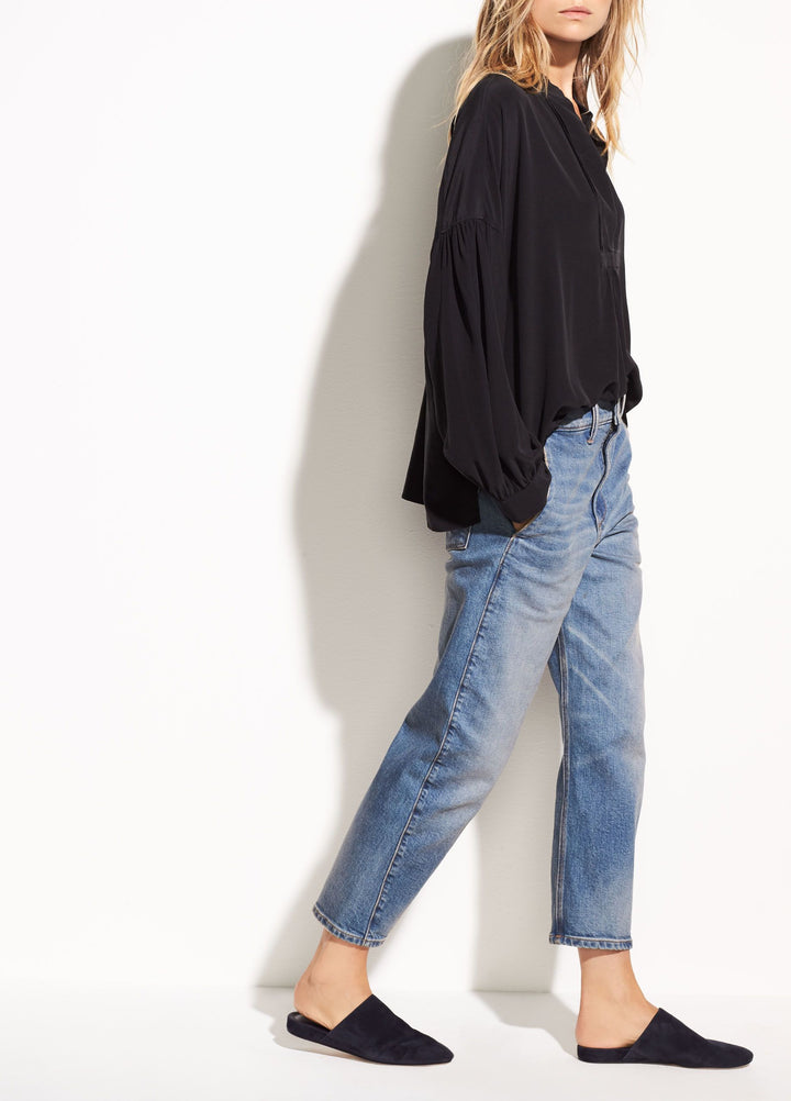 Vince - Shirred Silk Blouse