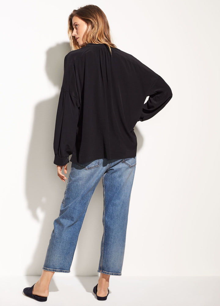 Vince - Shirred Silk Blouse