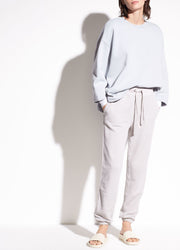 Vince - Pullover Cotton Sweatshirt in Iceberg