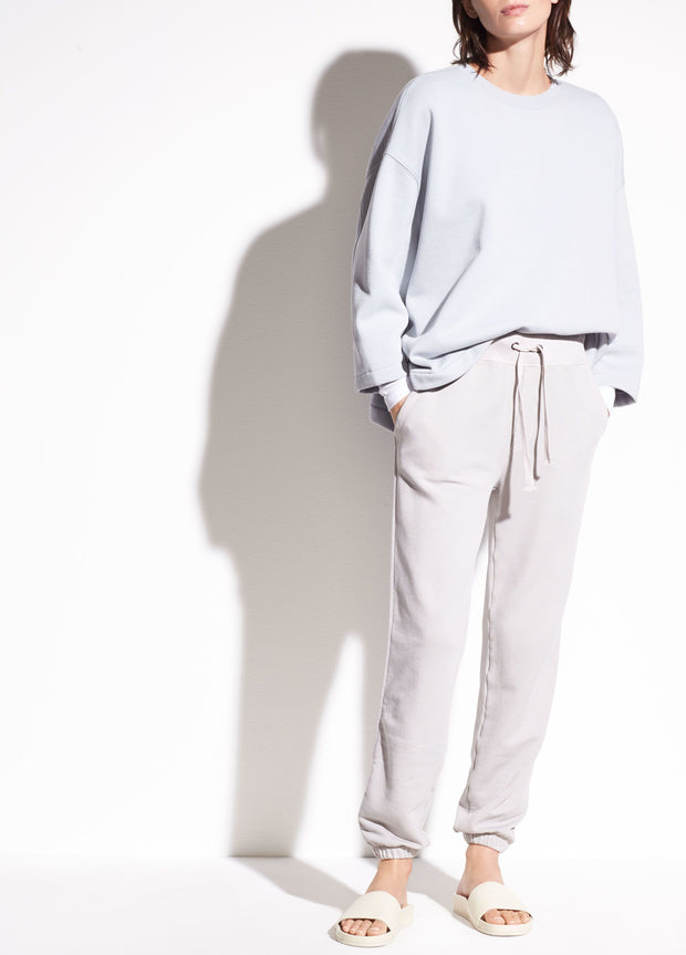 Vince - Pullover Cotton Sweatshirt in Iceberg