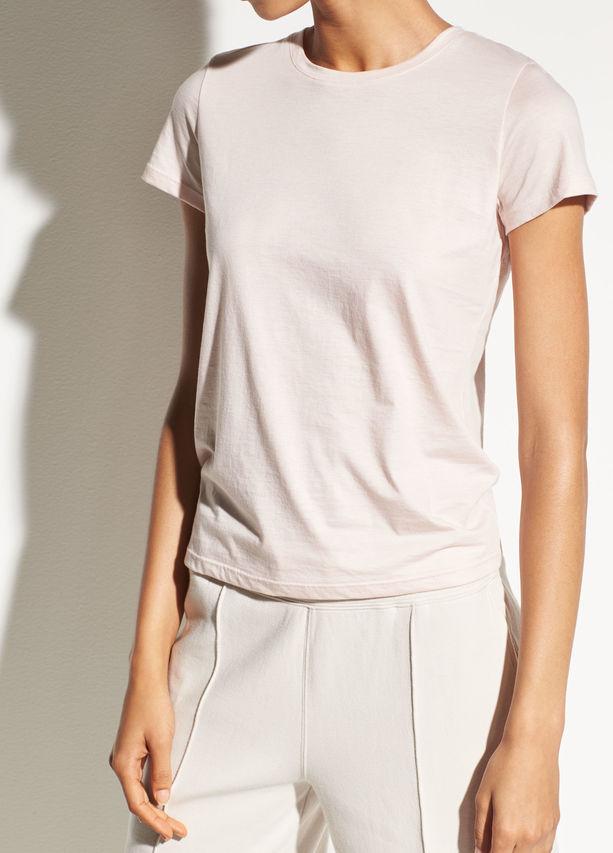 VINCE - Essential Pima Cotton Crew in Tulip