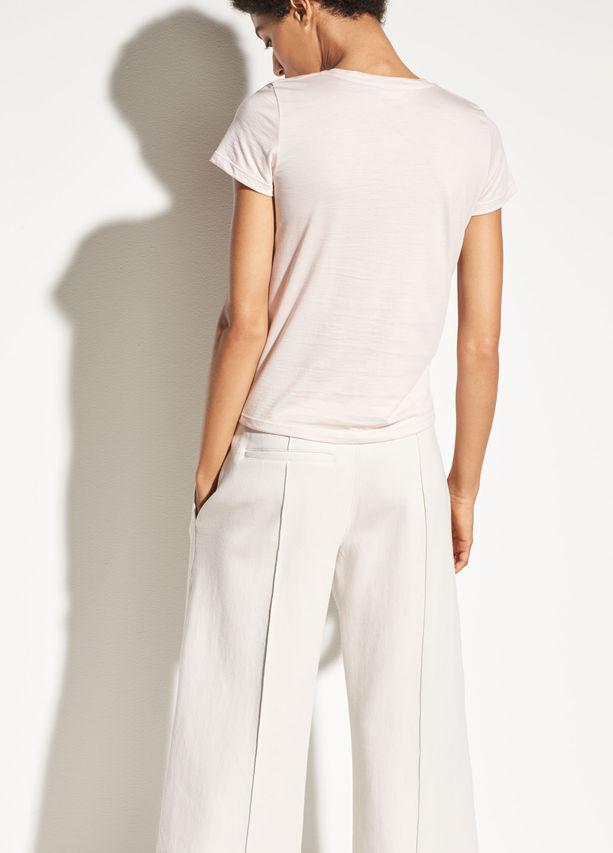 VINCE - Essential Pima Cotton Crew in Tulip