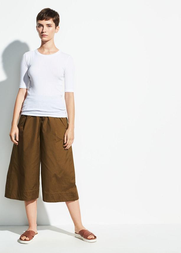 VINCE - Elbow Sleeve Crew in Optic White