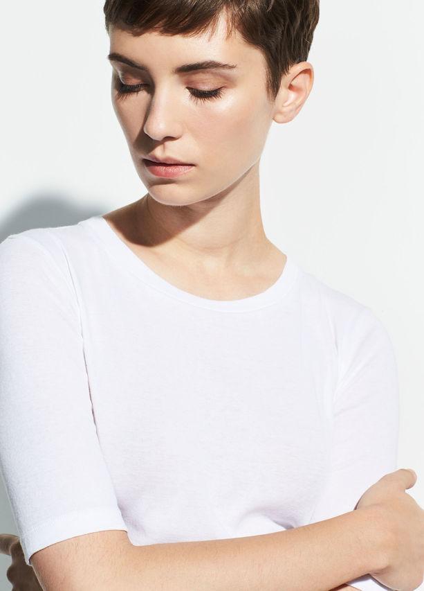 VINCE - Elbow Sleeve Crew in Optic White
