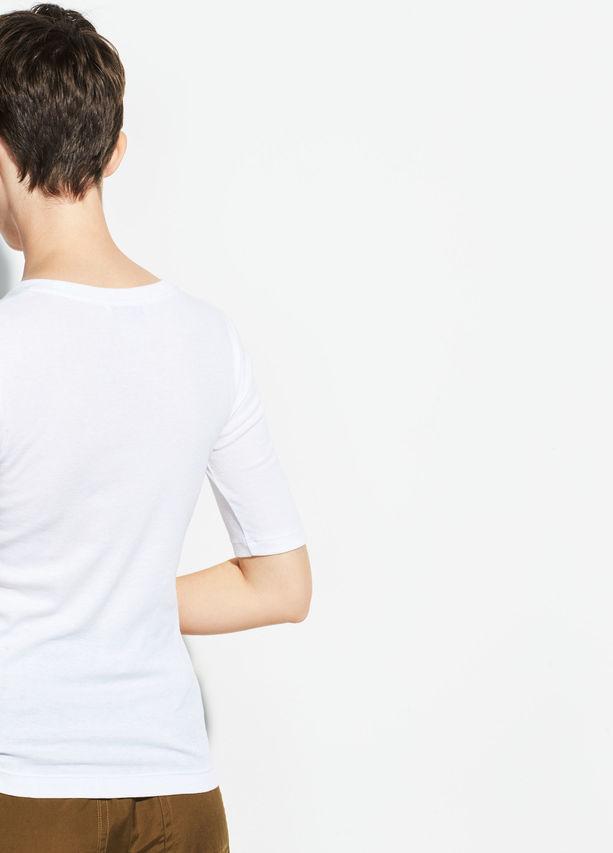 VINCE - Elbow Sleeve Crew in Optic White