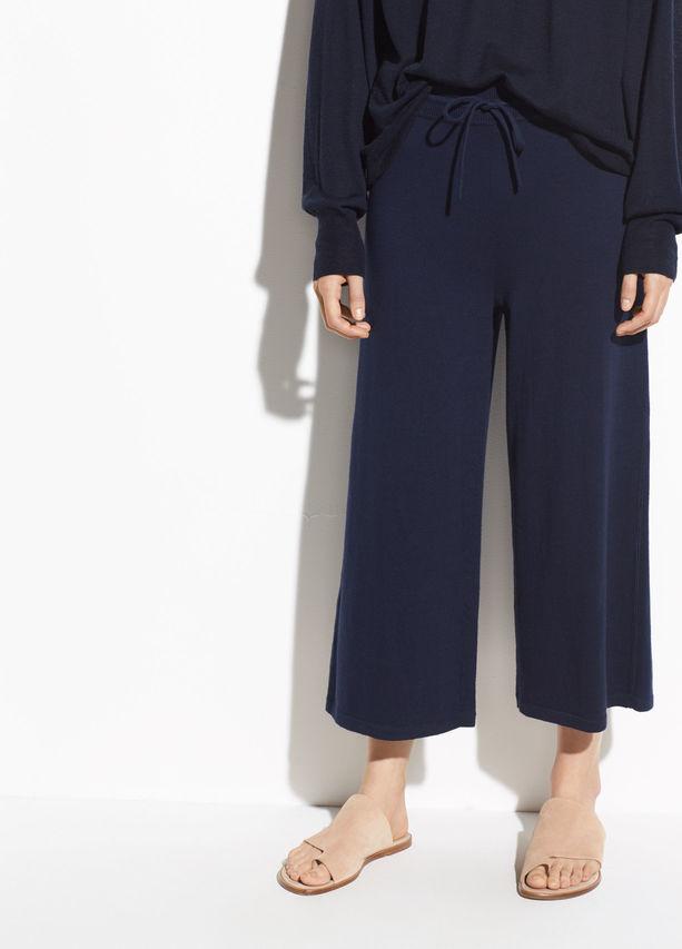 VINCE - Wide Leg Cropped Pant in Coastal